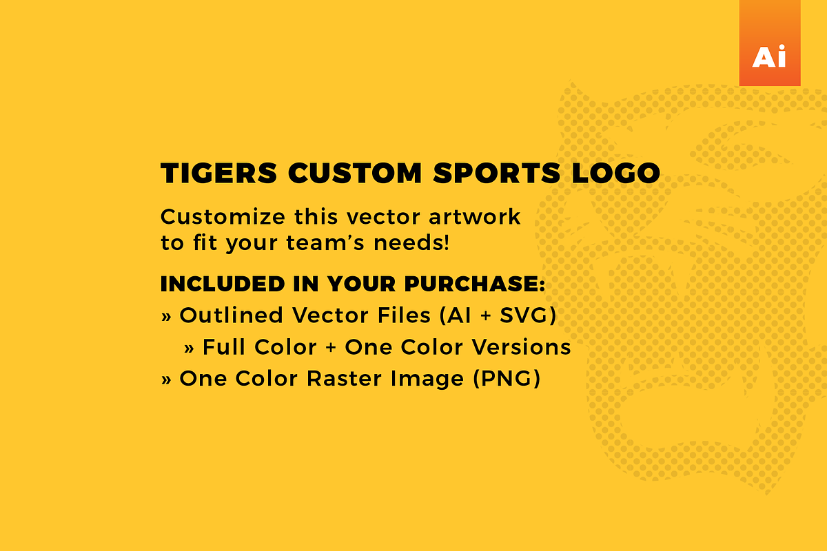 Tigers | Custom Sports Logo, a Branding & Logo Template by Doug Houvener (Photo 2 of 2)