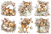 Whimsical Easter Cute Deer Clipart, an Illustration by Daily.Designs (Thumbnail 6 of 7)