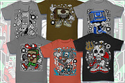 100 Cartoon Tshirt Designs Bundle #9, an Illustration by roach_graphic (Thumbnail 3 of 17)
