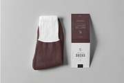 Socks Package Mock-up, a Product Mockup by zippypixelstudio (Thumbnail 6 of 10)