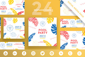Social Media Pack | Pool Party