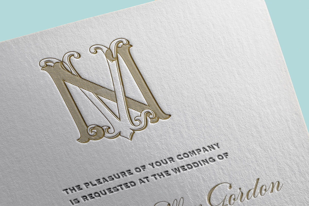 NV Monogram VN Monogram, an Illustration by Shuler Studio