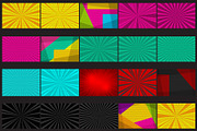 SET 20-BOOM! Pop Art backgrounds, a Texture Illustration by Kapitosh (Thumbnail 3 of 3)