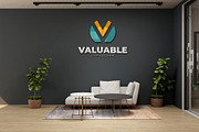 PSD Office Scene Modern Wall Mockup, a Product Mockup by Ayy (Thumbnail 12 of 17)