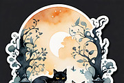 ETARA Moonlit Cat Oracle, a Decorative Illustration by ETARA by Mea Hau (Thumbnail 3 of 11)