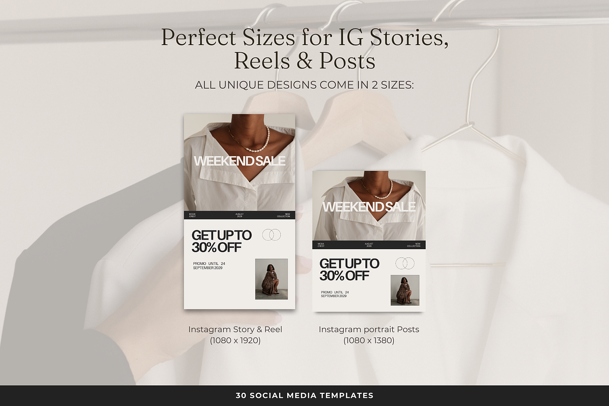 Fashion Boutique Instagram Templates preview 2
