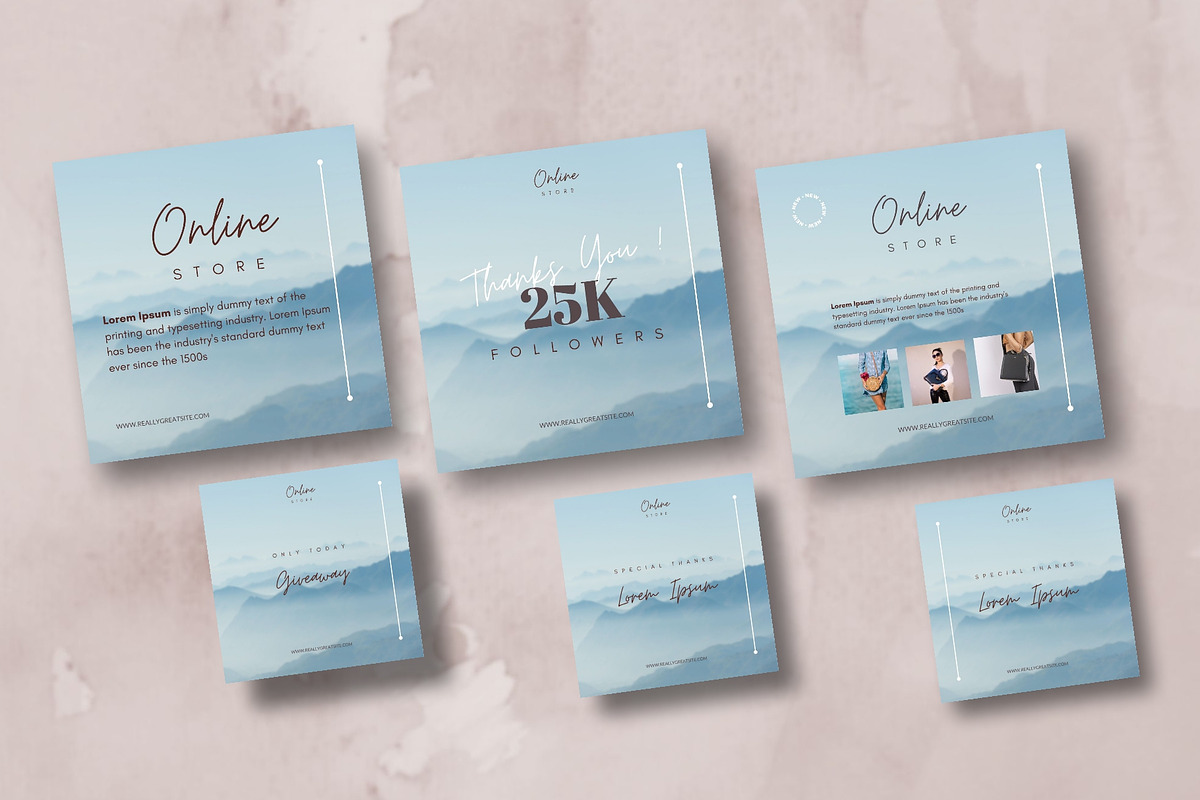 Store Instagram template for canva, a Social Media Template by Aji Gallery (Photo 3 of 5)