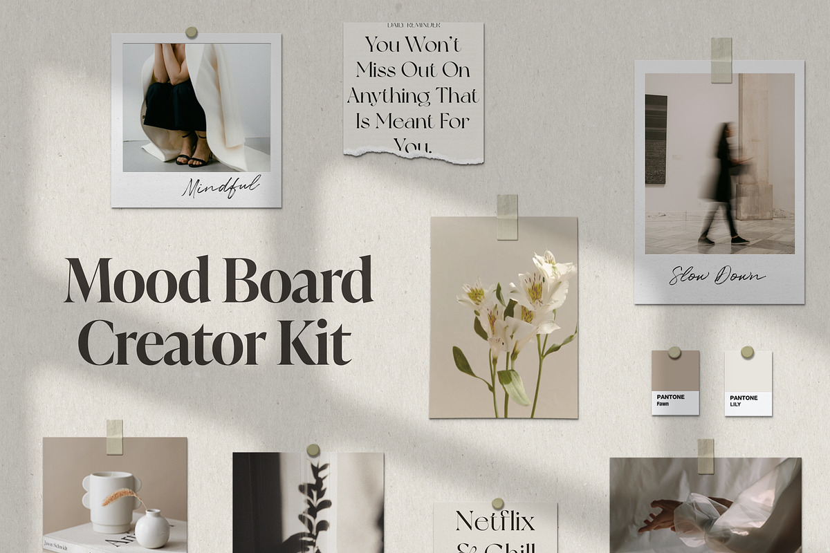 Mood Board Mockup Scene Creator, a Product Mockup by Leigh the Studio (Photo 1 of 11)