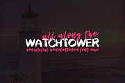 Watchtower DUO, a Handwritten Font by supfonts (Thumbnail 1 of 5)
