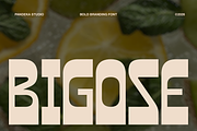 Bigose - 3 Bold Branding Font, a Sans Serif Font by Pandeka Studio (Thumbnail 1 of 9)