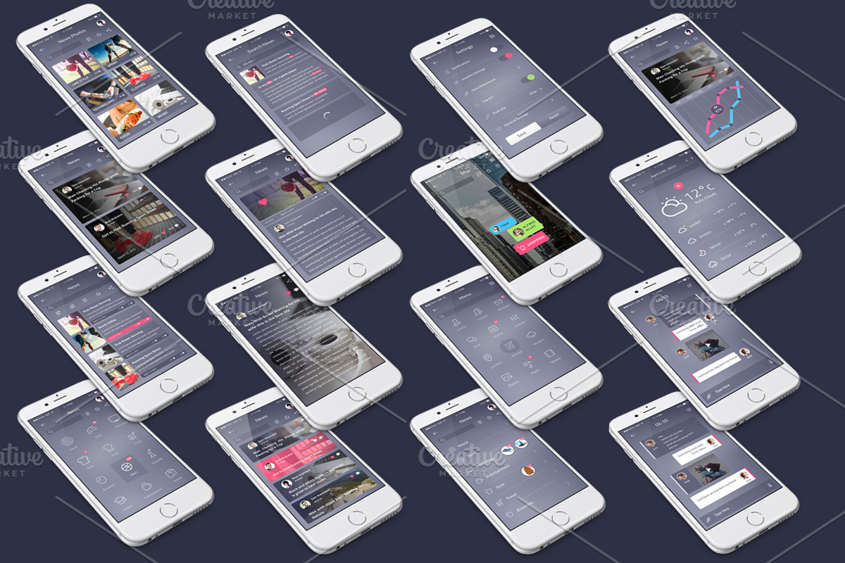 NEWS UI kit MOBILE, an UI Kit Template by Alireza Farzad (Photo 5 of 6)