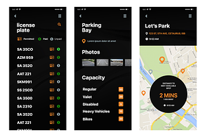 Parking Mobile App Template