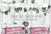 Christmas Stencil BUNDLE SVG, an Object Graphic by SparkalDesigns (Thumbnail 1 of 7)
