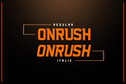 NFC ONRUSH DISPLAY FONT, a Sans Serif Font by Haws.std (Thumbnail 2 of 7)