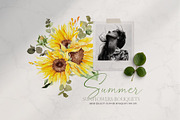 Watercolor flower - Summer Sunflower, an Illustration by Beigetime (Thumbnail 2 of 9)
