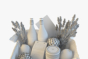 Provence decor basket, an Object 3D Model by kookamunga (Thumbnail 7 of 7)