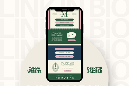 Canva Link in Bio Template
