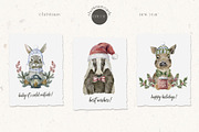 Сool CHRISTMAS Bundle., a Seasonal Illustration by Designwork (Thumbnail 43 of 73)