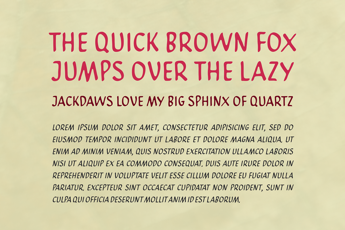 Bexley - Comic Typeface preview 4