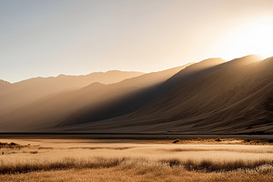 Stunning mountain landscape bathed, a Nature Photo by MistyDay