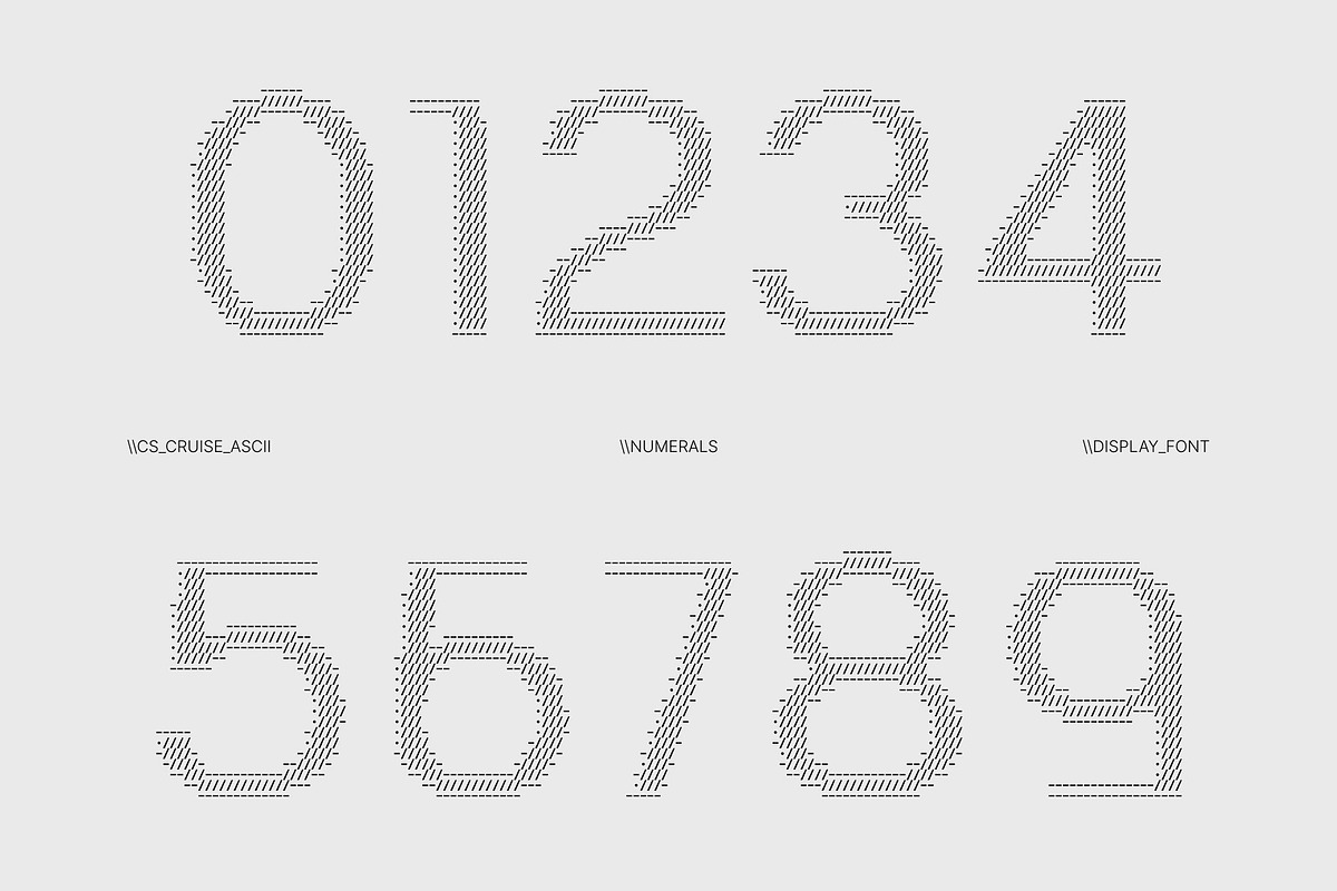 CS Cruise Ascii, a Sans Serif Font by Craft Supply Co. (Photo 4 of 8)