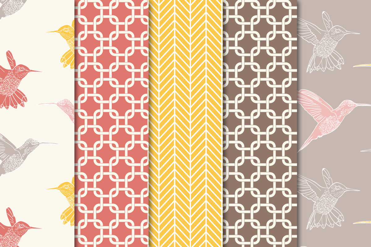 Digital Paper I Love Hummingbirds preview 2