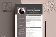 Modern Resume Template Julianna, a Resume Template by AdeevaResume (Thumbnail 2 of 4)