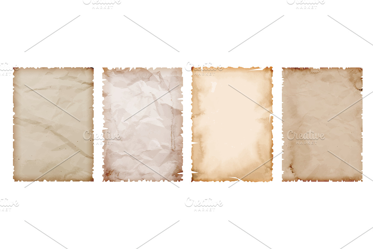 Old paper texture. Vintage parchment, a Texture Illustration by winwin.art