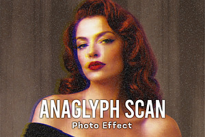 Anaglyph Scan Photo Effect, a Layer Style Add-On by studiogstock