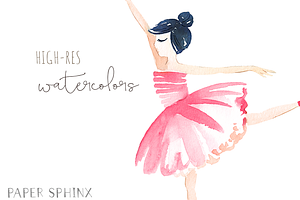 Sweet Ballerinas Watercolor Pack