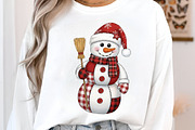 Patchwork Snowman Png Christmas Png, an Illustration by SinaCreation (Thumbnail 5 of 7)