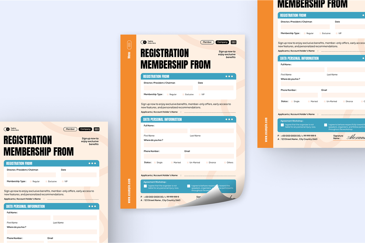Workshop Registration Form, a Flyer Template by SquidPixey (Photo 2 of 6)