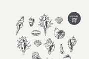 Vintage Coastal Sketches Bundle, an Outline Icon by Anastasiya Klempach (Thumbnail 6 of 14)