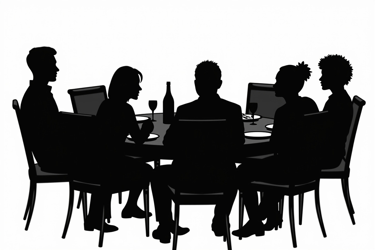Dining People Silhouette Set, an Illustration by Designs_River (Photo 3 of 9)