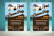 Summer Party Flyer, a Flyer Template by PenciGraphics (Thumbnail 1 of 2)