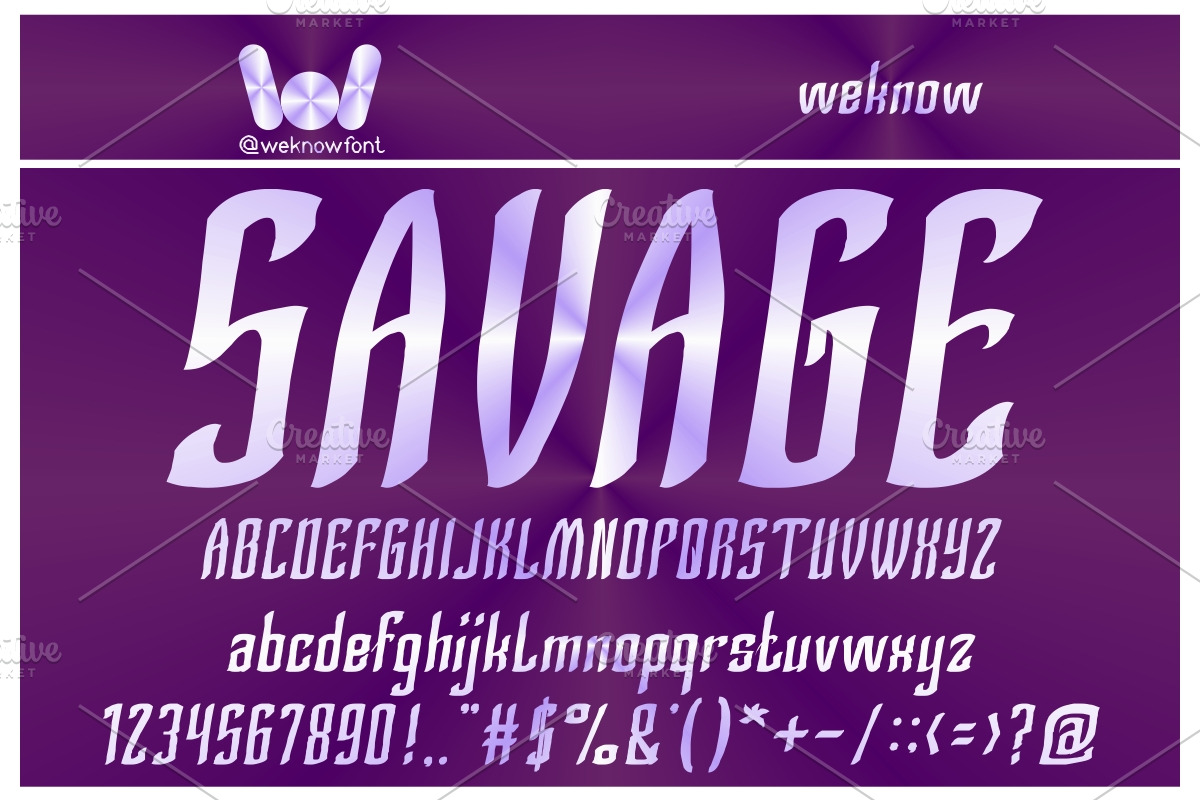 Silver Knight font, a Font by weknow (Photo 5 of 5)