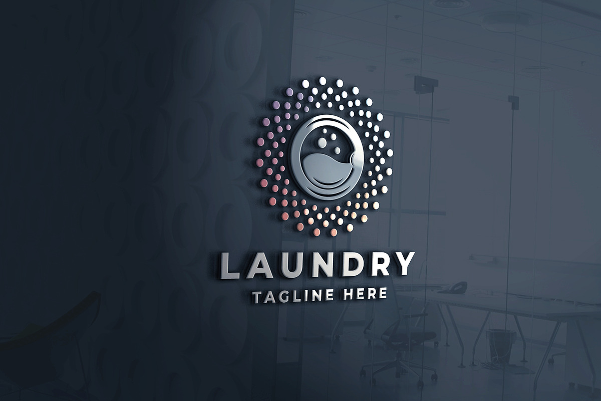 Laundry Clean Service Tech Logo, a Branding & Logo Template by Design_Planet (Photo 3 of 4)