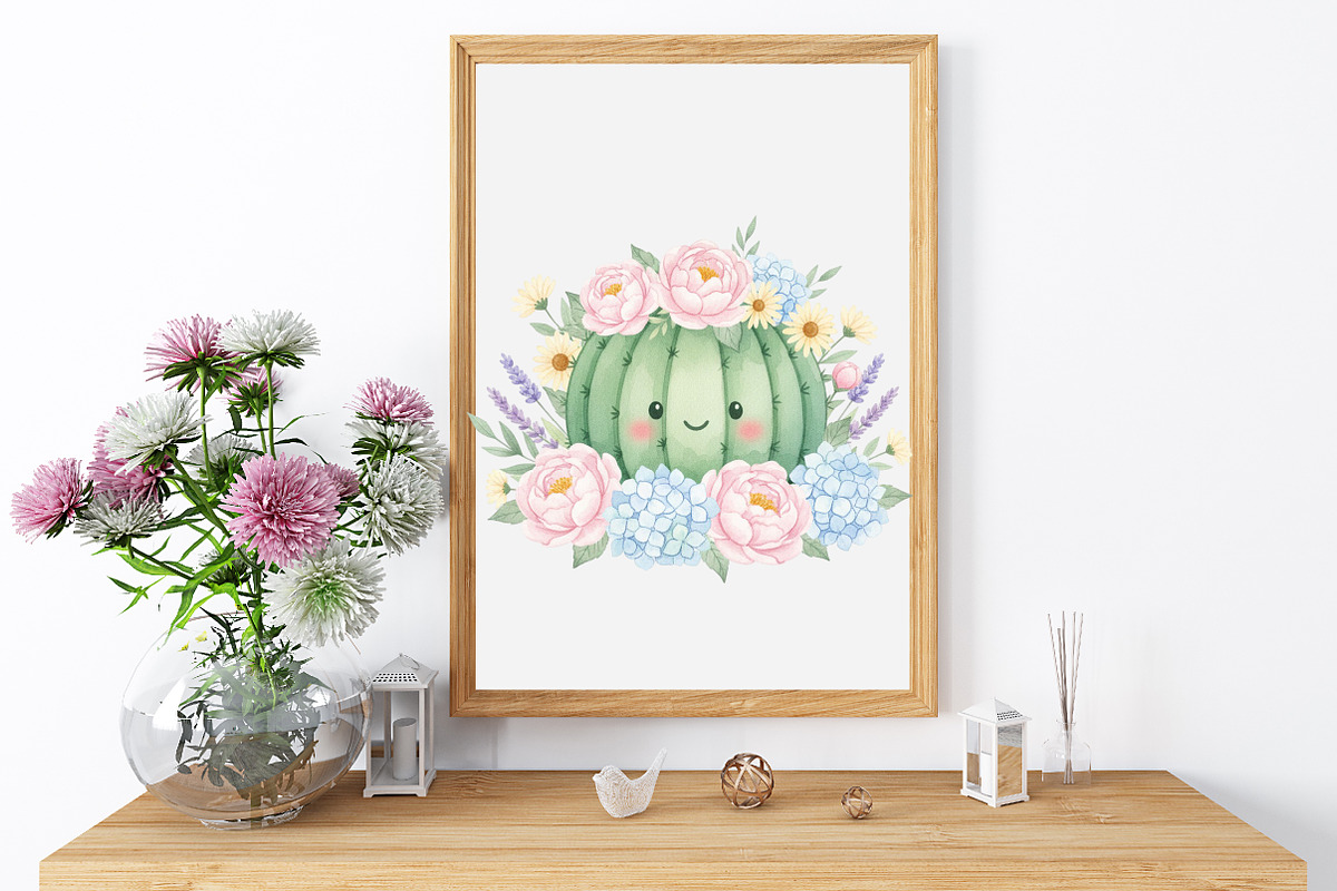 Whimsical Summer Cactus Clipart Png, an Illustration by GatewayDesign (Photo 4 of 5)