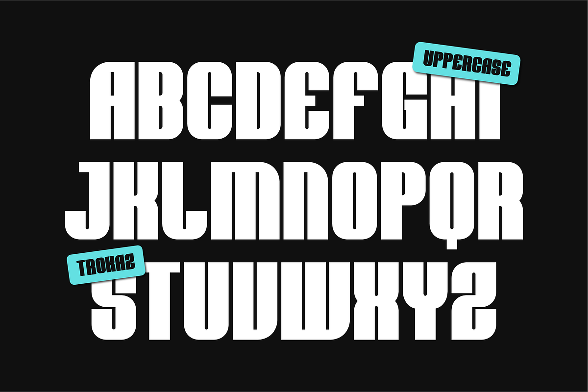 Trokaz - Bold Sport Display Font, a Sans Serif Font by Flawless And Co (Photo 6 of 10)