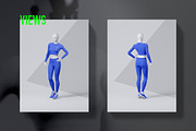 Women's Activewear Mockup Set, a Shirt Mockup by OllStore (Thumbnail 3 of 17)