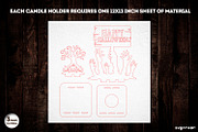 Halloween Shadow Candle Holders, a Decorative Illustration by svgocean (Thumbnail 4 of 14)