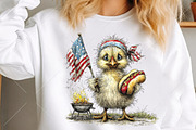 Whimsical 4th of July Chicken PNG, a Seasonal Illustration by Canvas Craft (Thumbnail 5 of 10)