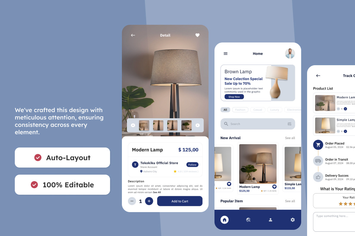 Komoy - Furniture Mobile App, an App Template by twinstd (Photo 2 of 5)