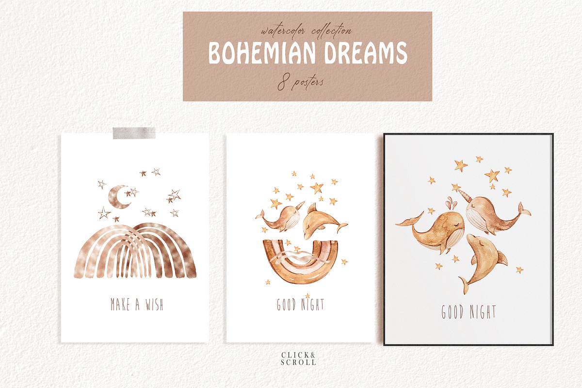 SALE! Watercolor BOHO collection, an Animal Illustration by Tiana Geo (Photo 10 of 23)