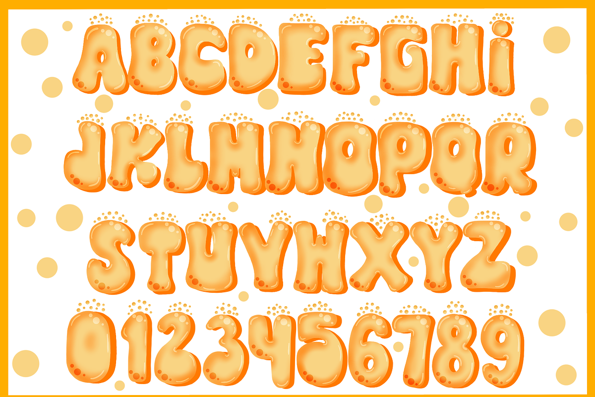 Bubble Gam-PNG fonts, a Symbol Font by It me digital art (Photo 6 of 8)