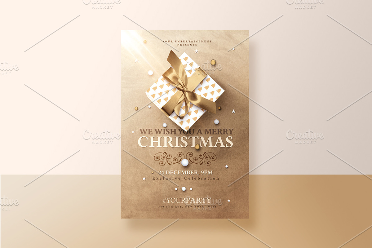 Christmas Invitations Psd Package v2, an Invitation Template by Rome B Creation (Photo 2 of 4)