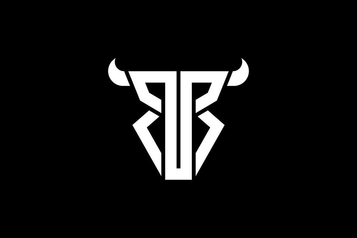 Letter BB or RR Bull Horn Logo, a Branding & Logo Template by Buqancreative (Photo 2 of 2)