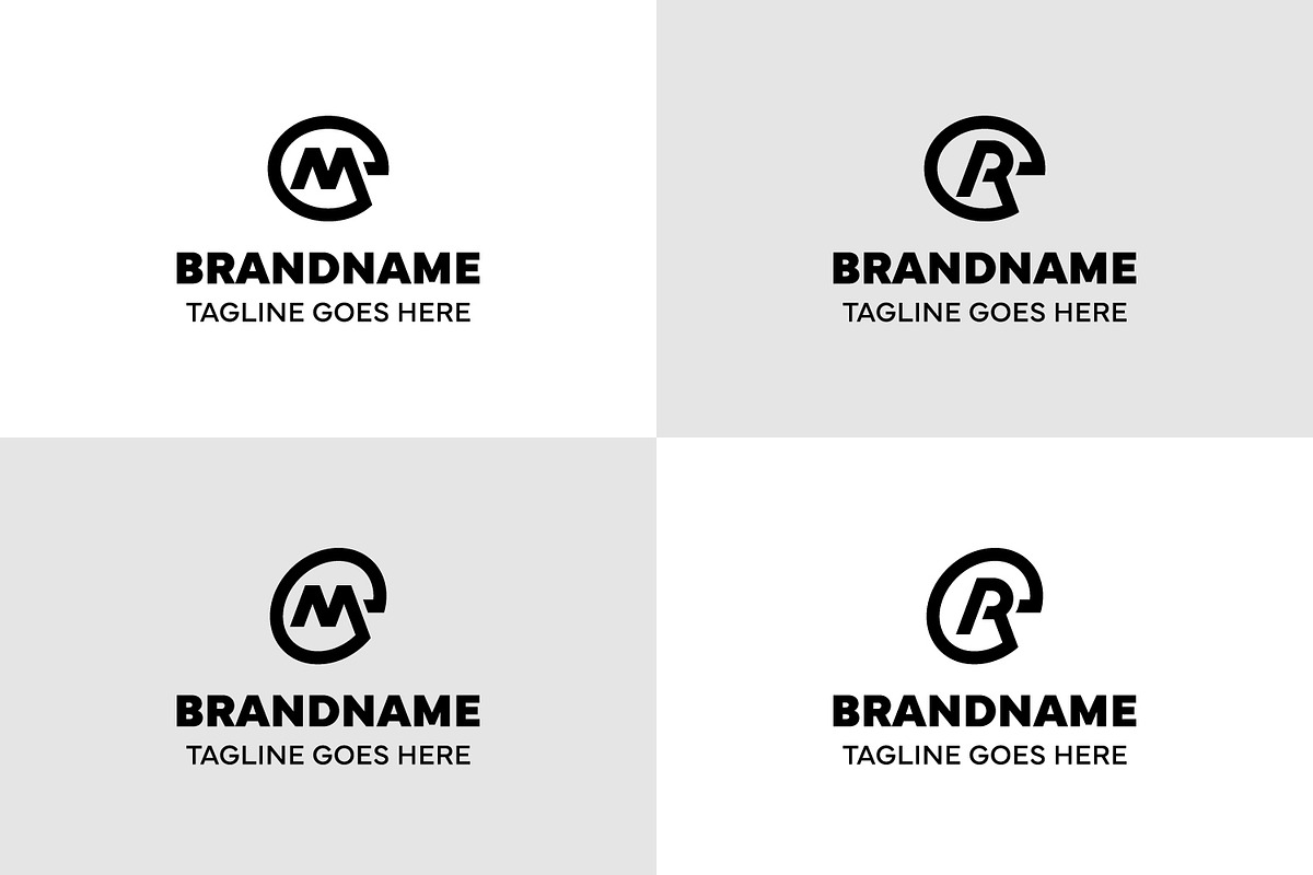 Letters EM ER Dynamic Logo Set, a Branding & Logo Template by Pray Art Design Studio (Photo 1 of 2)