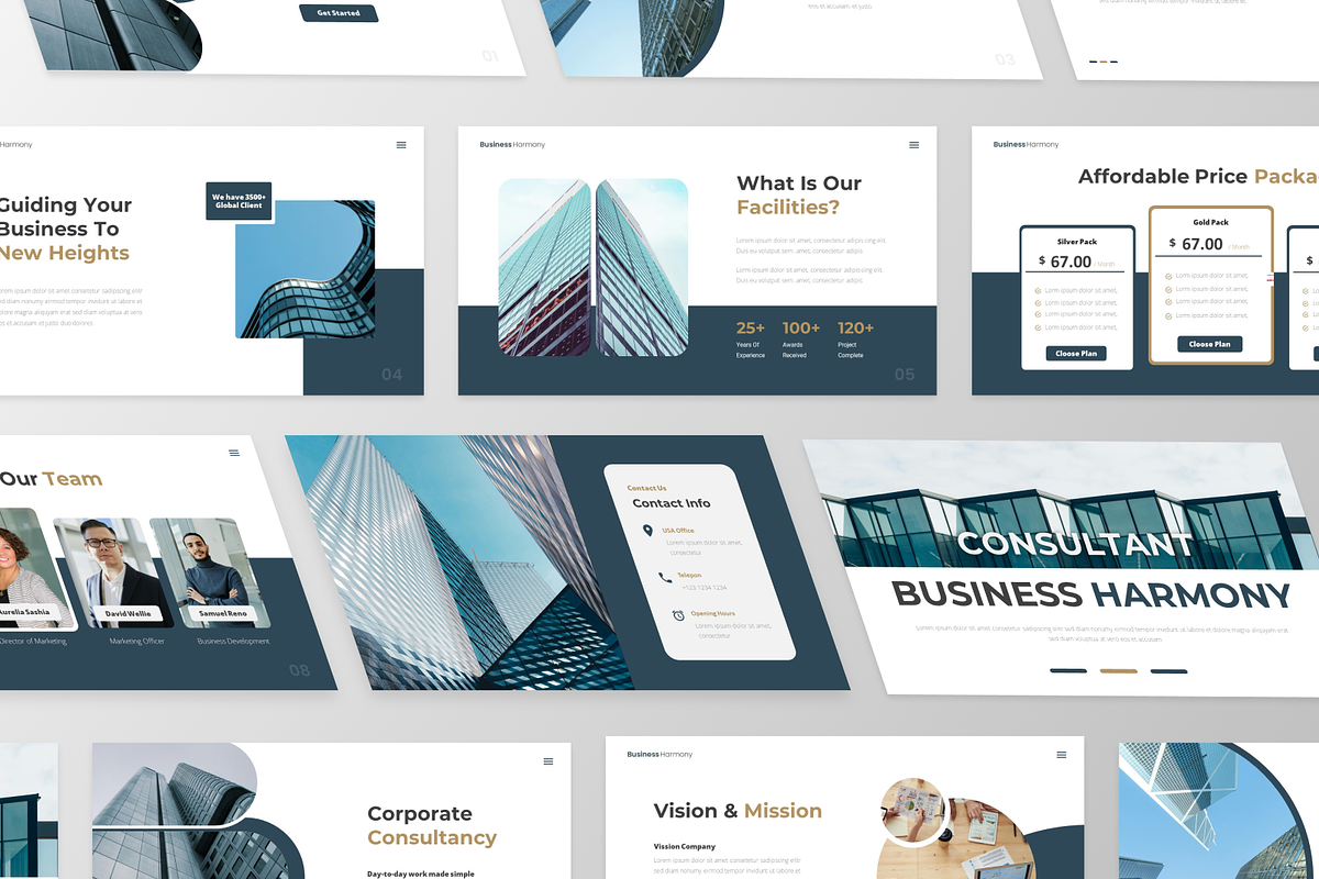 Harmony - Business Consultant, a Presentation Template by GraphauseProject (Photo 2 of 6)