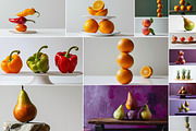 93 Balancing fruits and vegetables, a Food & Drink Photo by Handmadefont (Thumbnail 6 of 17)